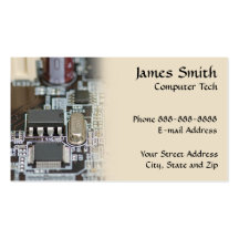 Computer Technician Programmer Business Card