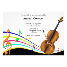Concert Music Card