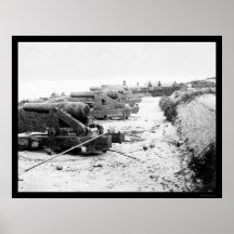 Confederate Water Battery Magruder 1862 Print