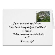 Confident because of God Card