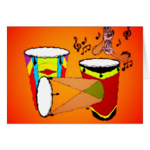 Conga Drums Card