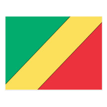 Congo 2 Flag Postcards