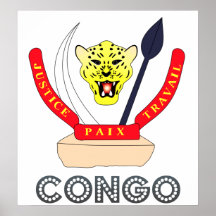 Congo Coat of Arms Poster