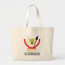 Congo Coat of Arms Tote Bags