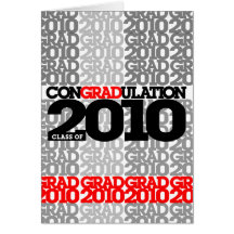 conGRADulations Class of 2010  Red Card