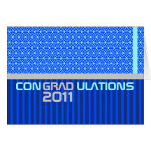 Congradulations Class Of 2011 Card Blue
