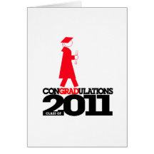 ConGRADulations Class of 2011 Card Cap Gown 5