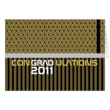 Congradulations Class Of 2011 Card Gold
