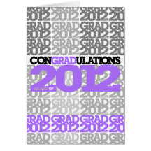 conGRADulations Class of 2012 Purple Card