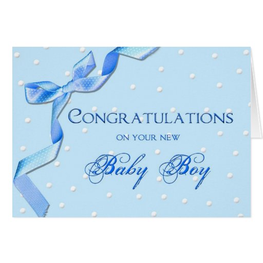 Congratulations - Baby Boy Card | Zazzle