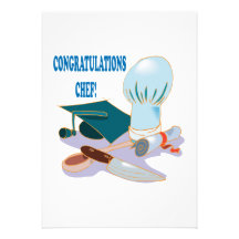 Congratulations Chef Personalized Announcement
