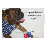 Congratulations New American Citizen boxer card