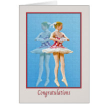 Congratulations on Ballet Dance Recital Cards