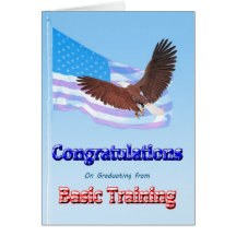 Congratulations on graduating from basic training greeting cards