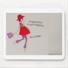 congratulations on your pregnancy! mouse pads