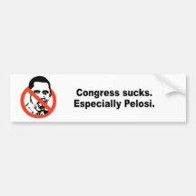 Congress sucks. Especially Pelosi Bumper Sticker