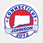 Connecticut Gary Johnson Stickers