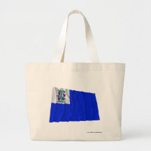 Connecticut Privateer Flag Tote Bags