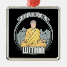 Conquer the Mountain Within Christmas Ornaments