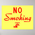 Conrail No Smoking Sign Posters