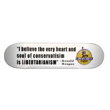 Conservatism Quote by President Ronald Reagan Custom Skate Board