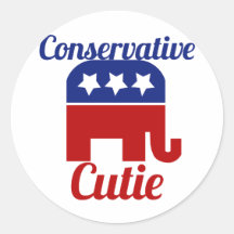 Conservative Cutie Stickers