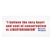 Conservative Libertarian Quote by President Reagan Personalized Announcements