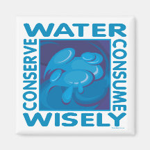 Conserve Water Fridge Magnet