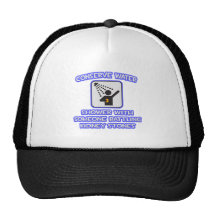 Conserve Water .. Shower .. Kidney Stones Mesh Hats