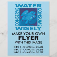 Conserve Water - Use Wisely Personalised Flyer