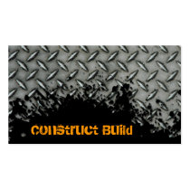 Construction Business Card Splash Metal Transport business cards