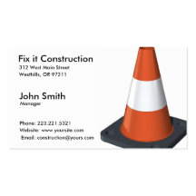 Construction Business Card Template