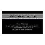 Construction Contractor Metal Business Card 10