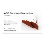 Construction contractors business card