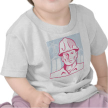 Construction Engineer Worker Hardhat Tshirts