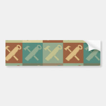 Construction Pop Art Bumper Stickers