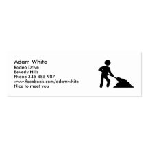 Construction worker business card templates