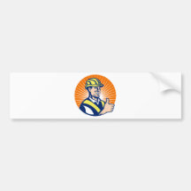 construction worker engineer thumbs up bumper stickers