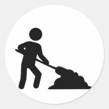 Construction worker stickers