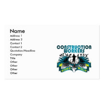 Construction Workers Gone Wild Business Cards