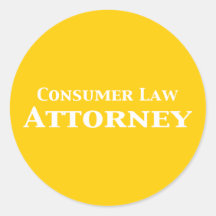 Consumer Law Attorney Gifts Stickers