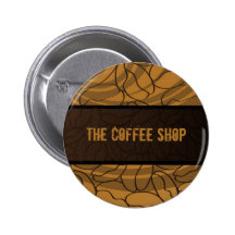 Contemporary, Fun & Colourful Coffee Bean Button