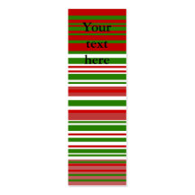 Contemporary red green and white stripes business card templates