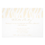 Contemporary White Party Invitations