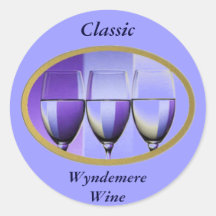 Contemporary Wine Labels Stickers