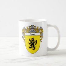 Conti Coat of Arms (Mantled) Coffee Mugs