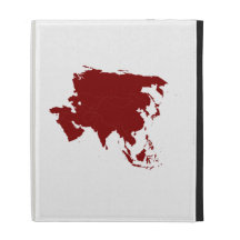 Continent of Asia iPad Folio Cover