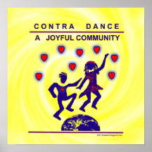 Contra Dance Joy Posters