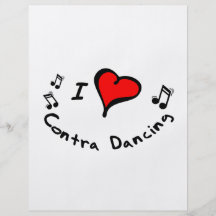 Contra Dancing I Heart-Love Flyers