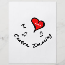 Contra Dancing Items - I Heart Contra Dancing Custom Flyer